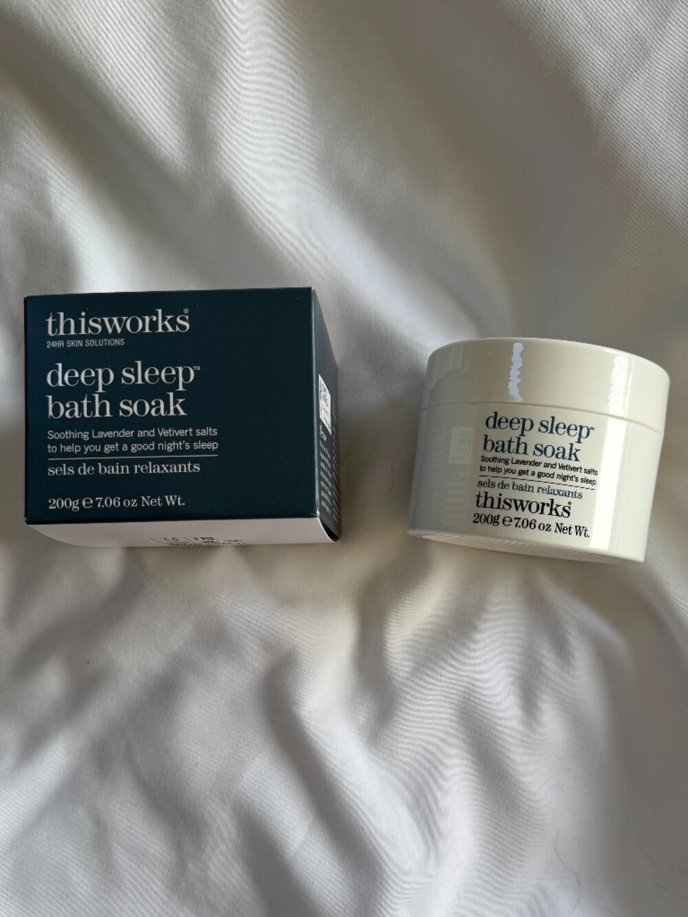 thisworks Deep Sleep Bath Soak Soothing Lavendar and Vetivert Salts